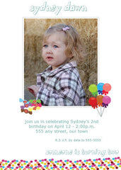 Sweet Tooth Birthday Announcement Cards for a boy or a girl